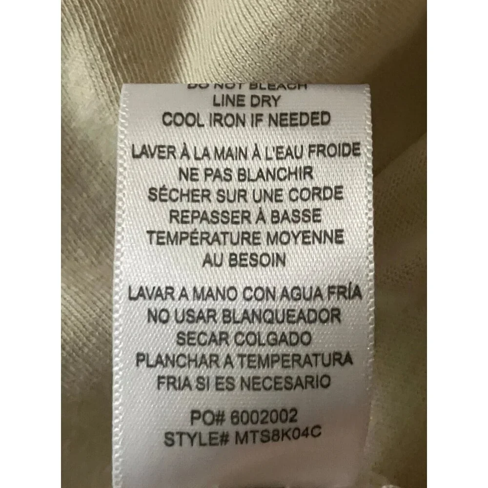 Bobeau Collection 100% Cotton Beige Blouse Top Sleeveless Size M - Picture 6 of 14